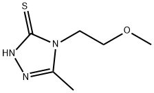 3H-1,2,4-Triazole-3-thione, 2,4-dihydro-4-(2-methoxyethyl)-5-methyl- Struktur