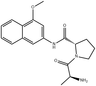 H-Ala-Pro-4MβNA · HCl Struktur