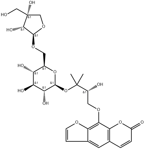 Heraclenol 3'-O-[beta-D-apiofuranosyl-(1-6)-beta-D-glucopyranoside]