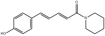 2,4-Pentadien-1-one, 5-(4-hydroxyphenyl)-1-(1-piperidinyl)-, (2E,4E)- Struktur