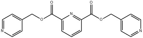 bis(pyridin-4-ylmethyl) pyridine-2,6-dicarboxylate Struktur