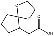 1,4-Dioxaspiro[4.4]nonane-6-acetic acid Struktur