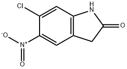 6-chloro-5-nitro-2,3-dihydro-1H-indol-2-one Struktur