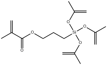 3-methacryloxypropyl tri(isopropenyloxy)silane Struktur