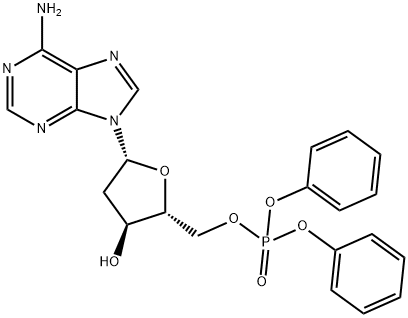 2'-Deoxyadenosine-5'-O-diphenyl phosphate Struktur