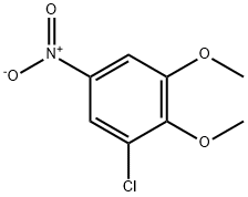 Benzene, 1-chloro-2,3-dimethoxy-5-nitro- Struktur