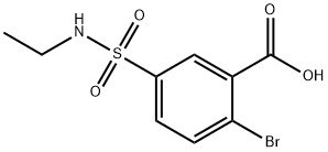 Benzoic acid, 2-bromo-5-[(ethylamino)sulfonyl]- Struktur