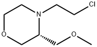 Morpholine, 4-(2-chloroethyl)-3-(methoxymethyl)-, (3R)- Struktur