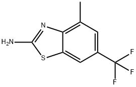 4-methyl-6-(trifluoromethyl)-1,3-benzothiazol-2-amine Struktur