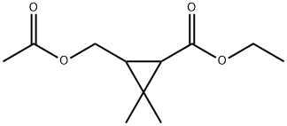 Cyclopropanecarboxylic acid, 3-[(acetyloxy)methyl]-2,2-dimethyl-, ethyl ester