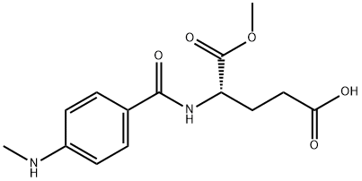 L-Glutamic acid, N-[4-(methylamino)benzoyl]-, 1-methyl ester Struktur