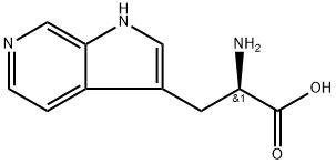 (alphar)-alpha-amino-1h-pyrrolo[2,3-c]pyridine-3-propanoic acid Struktur