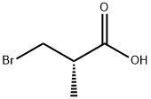 Propanoic acid, 3-bromo-2-methyl-, (2S)- Struktur