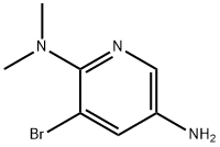 2,5-Pyridinediamine, 3-bromo-N2,N2-dimethyl- Struktur