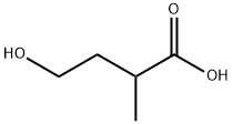 Butanoic acid, 4-hydroxy-2-methyl- Struktur