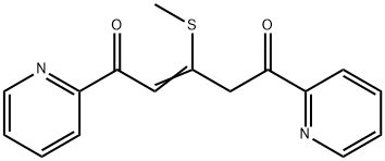 2-Pentene-1,5-dione, 3-(methylthio)-1,5-di-2-pyridinyl- Struktur