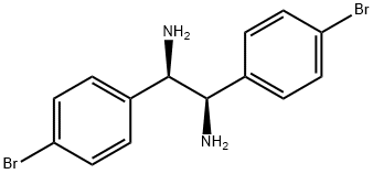 1,2-Ethanediamine, 1,2-bis(4-bromophenyl)-, (1R,2R)- Struktur