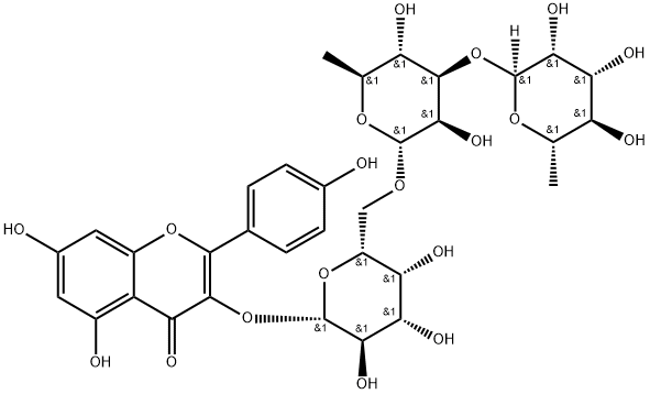 Kaempferol 3-O-rhamninoside Struktur