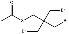 Ethanethioic acid, S-[3-bromo-2,2-bis(bromomethyl)propyl] ester Struktur