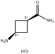 3-aminocyclobutane-1-carboxamide hydrochloride, cis Struktur