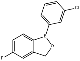 1-(3-Chlorophenyl)-5-fluoro-1,3-dihydro-2,1-benzoxaborole Struktur