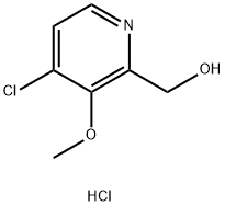 2-Pyridinemethanol, 4-chloro-3-methoxy-, hydrochloride (1:1) Struktur