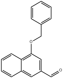 2-Naphthalenecarboxaldehyde, 4-(phenylmethoxy)- Struktur