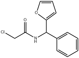 Acetamide, 2-chloro-N-(2-furanylphenylmethyl)- Struktur