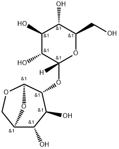 1,6-Anhydro-2-O-α-D-glucopyranosyl-β-D-glucopyranose Struktur