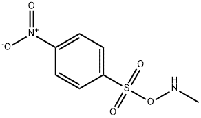 Benzenesulfonic acid, 4-nitro-, methylazanyl ester Struktur