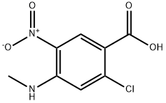 Benzoic acid, 2-chloro-4-(methylamino)-5-nitro- Struktur