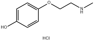 4-[2-(methylamino)ethoxy]phenol hydrochloride Struktur