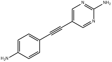 5-[(4-aminophenyl)ethynyl]pyrimidin-2-amine Struktur