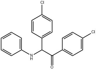 2-anilino-1,2-bis(4-chlorophenyl)ethanone Struktur