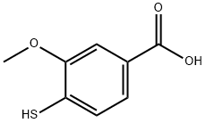 Benzoic acid, 4-mercapto-3-methoxy- Struktur