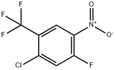 Benzene, 1-chloro-5-fluoro-4-nitro-2-(trifluoromethyl)- Struktur