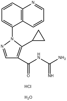 Zoniporide hydrochloride hydrate Struktur