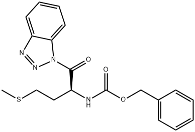 Carbamic acid, N-[(1S)-1-(1H-benzotriazol-1-ylcarbonyl)-3-(methylthio)propyl]-, phenylmethyl ester