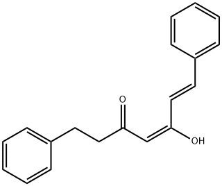 1,7-Diphenyl-5-hydroxy-4,6-hepten-3-one Struktur