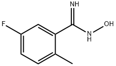 Benzenecarboximidamide, 5-fluoro-N-hydroxy-2-methyl- Struktur