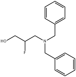 3-(dibenzylamino)-2-fluoropropan-1-ol Struktur