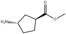 (1S,3S)-Methyl3-aminocyclopentanecarboxylate Struktur