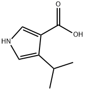 1H-Pyrrole-3-carboxylic acid, 4-(1-methylethyl)- Struktur