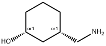 Cyclohexanol, 3-(aminomethyl)-, (1R,3S)-rel- Struktur