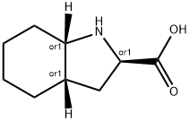 1H-Indole-2-carboxylicacid,octahydro-,(2-alpha-,3a-alpha-,7a-alpha-)-(9CI) Struktur