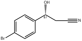 (R)-3-(4'-bromophenyl)-3-hydroxypropanenitrile Struktur