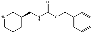 (S)-benzyl (piperidin-3-ylmethyl)carbamate Struktur