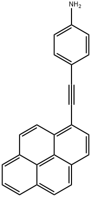 1-[(4-aminophenyl)ethynyl]pyrene Struktur