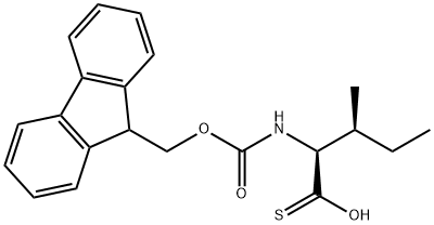 (2S,3S)-2-({[(9H-fluoren-9-yl)methoxy]carbonyl}amino)-3-methylpentane(thioperoxoic) OS-acid Struktur