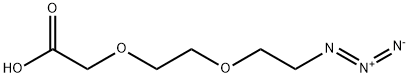 Azido-PEG2-CH2CO2H Struktur